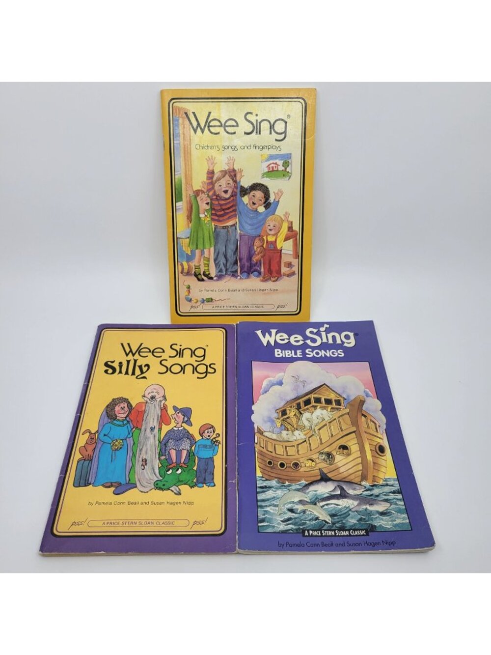 Wee Sing Lot of 3 Song Books for Children - Original, Bible, & Silly Songs BK043